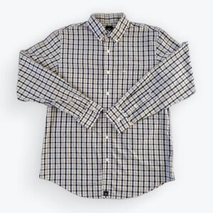 Dockers Blue and White Dress Shirt Classic Checkered Design